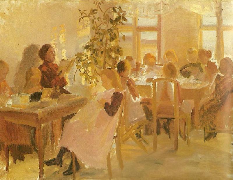 Anna Ancher en syskole i skagen